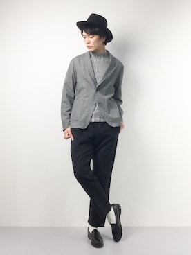 中嶋時男さん（メンズ・183cm）の冬コーディネート