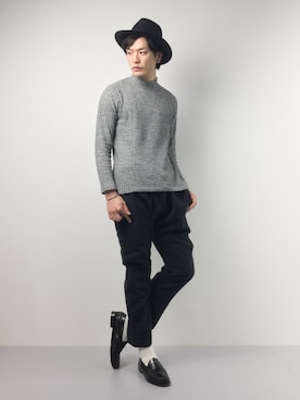 中嶋時男さん（メンズ・183cm）の冬コーディネート