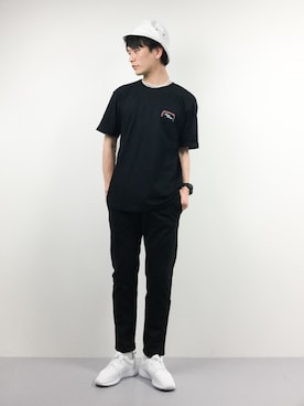 中嶋時男さん（メンズ・183cm）の冬コーディネート