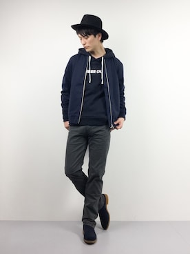 中嶋時男さん（メンズ・183cm）の冬コーディネート