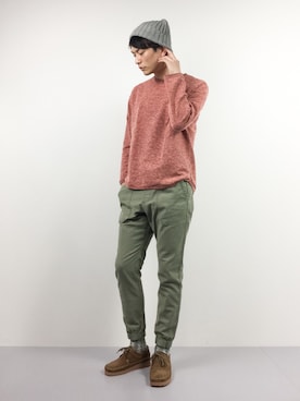 「417 EDIFICE（フォーワンセブンエディフィス）のアイテム（その他シューズ）」を使った、中嶋時男さん（メンズ・183cm）の冬コーディネート
