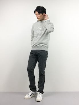 中嶋時男さん（メンズ・183cm）の冬コーディネート