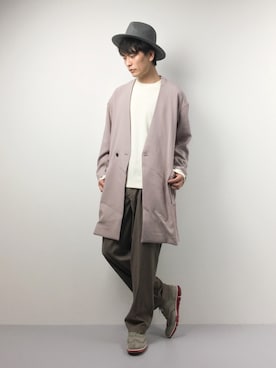 「COLE HAAN（コールハーン）のアイテム（その他シューズ）」を使った、中嶋時男さん（メンズ・183cm）の春コーディネート
