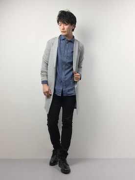 中嶋時男さん（メンズ・183cm）の春コーディネート