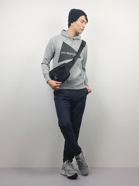 「URBAN RESEARCH Sonny Label（アーバンリサーチサニーレーベル）のアイテム（バッグ）」を使った、中嶋時男さん（メンズ・183cm）の春コーディネート