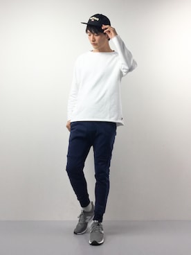 中嶋時男さん（メンズ・183cm）の春コーディネート