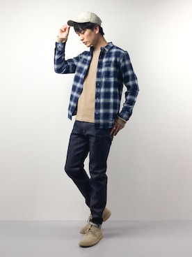 中嶋時男さん（メンズ・183cm）の春コーディネート