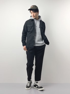 中嶋時男さん(メンズ・183cm)の春コーディネート