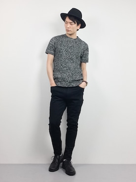 「improves（インプローブス）のアイテム（ニット/セーター）」を使った、中嶋時男さん（メンズ・183cm）の春コーディネート
