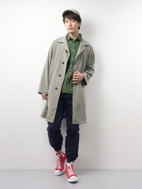 中嶋時男さん（メンズ・183cm）の春コーディネート