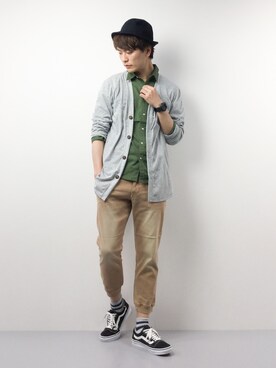 中嶋時男さん(メンズ・183cm)の春コーディネート