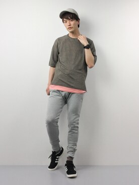 中嶋時男さん（メンズ・183cm）の春コーディネート