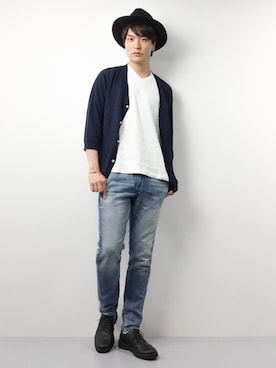中嶋時男さん（メンズ・183cm）の春コーディネート