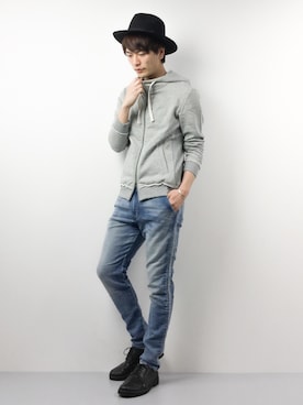 中嶋時男さん（メンズ・183cm）の春コーディネート