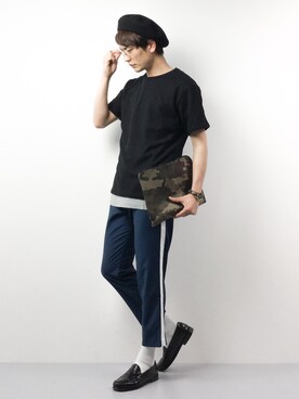 中嶋時男さん(メンズ・183cm)の春コーディネート