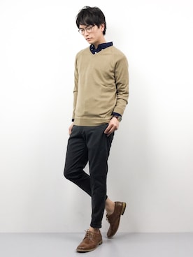 中嶋時男さん（メンズ・183cm）の春コーディネート