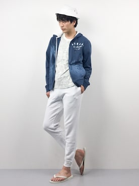 中嶋時男さん(メンズ・183cm)の春コーディネート