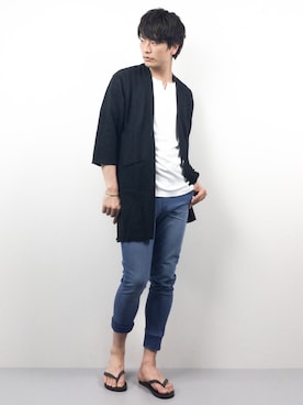 中嶋時男さん（メンズ・183cm）の春コーディネート