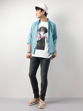 中嶋時男さん（メンズ・183cm）の春コーディネート