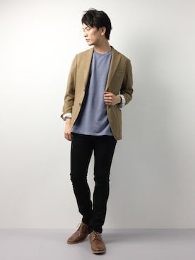 中嶋時男さん(メンズ・183cm)の春コーディネート