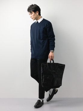 中嶋時男さん（メンズ・183cm）の春コーディネート