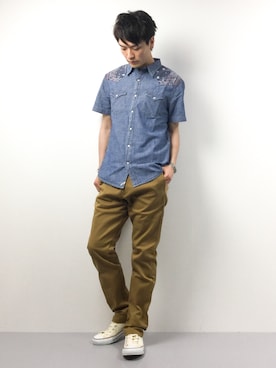 中嶋時男さん（メンズ・183cm）の春コーディネート