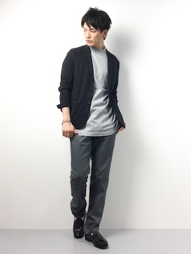 中嶋時男さん(メンズ・183cm)の春コーディネート