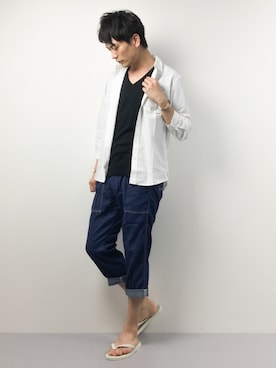 中嶋時男さん（メンズ・183cm）の春コーディネート