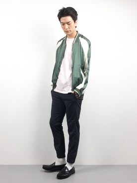 「CASPER JOHN AIVER（キャスパージョンアイバー）のアイテム（ジャケット/アウター）」を使った、中嶋時男さん（メンズ・183cm）の春コーディネート