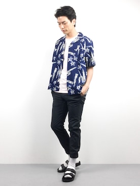 中嶋時男さん（メンズ・183cm）の春コーディネート