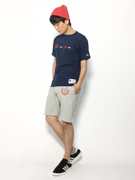 「URBAN RESEARCH Sonny Label（アーバンリサーチサニーレーベル）のアイテム（ニットキャップ/ビーニー）」を使った、中嶋時男さん（メンズ・183cm）の夏コーディネート