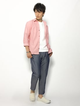 中嶋時男さん（メンズ・183cm）の夏コーディネート