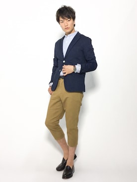 中嶋時男さん（メンズ・183cm）の夏コーディネート