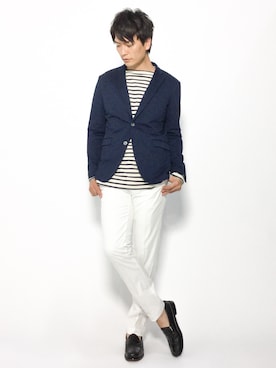 中嶋時男さん（メンズ・183cm）の夏コーディネート