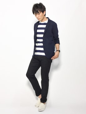 中嶋時男さん（メンズ・183cm）の夏コーディネート