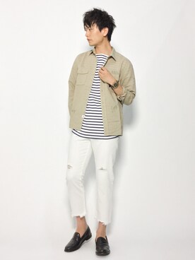 中嶋時男さん（メンズ・183cm）の夏コーディネート