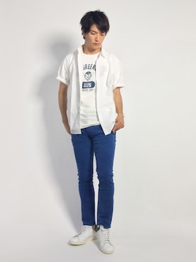 中嶋時男さん（メンズ・183cm）の夏コーディネート