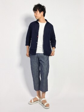 中嶋時男さん（メンズ・183cm）の夏コーディネート