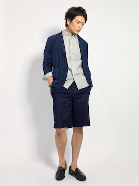 中嶋時男さん（メンズ・183cm）の夏コーディネート