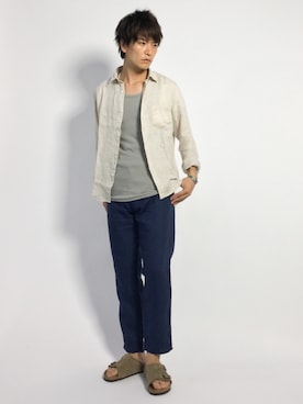 中嶋時男さん（メンズ・183cm）の夏コーディネート