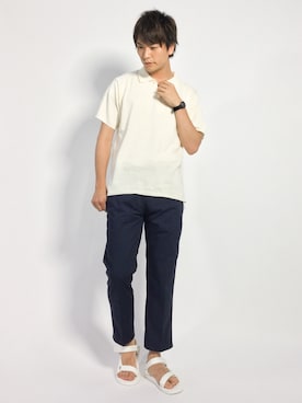 中嶋時男さん（メンズ・183cm）の夏コーディネート