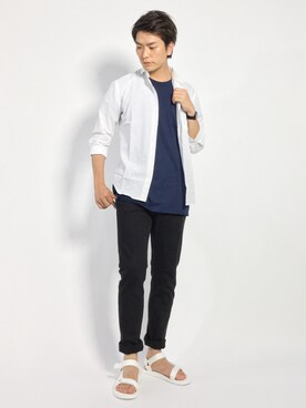 中嶋時男さん（メンズ・183cm）の夏コーディネート