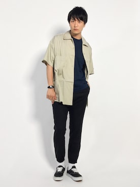 中嶋時男さん（メンズ・183cm）の夏コーディネート