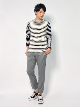 中嶋時男さん（メンズ・183cm）の夏コーディネート