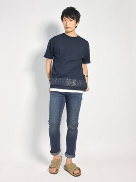 中嶋時男さん（メンズ・183cm）の夏コーディネート