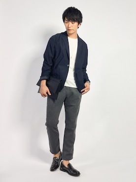 「Journal Standard TRISECT（トライセクト）のアイテム（ジャケット/アウター）」を使った、中嶋時男さん（メンズ・183cm）の秋コーディネート
