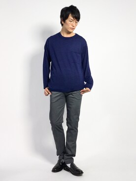中嶋時男さん（メンズ・183cm）の秋コーディネート