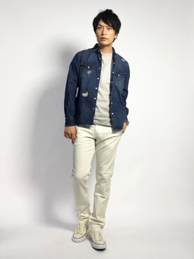 中嶋時男さん（メンズ・183cm）の秋コーディネート