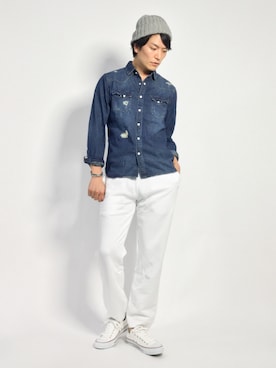 中嶋時男さん（メンズ・183cm）の秋コーディネート