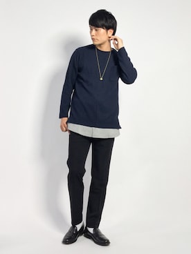 中嶋時男さん（メンズ・183cm）の秋コーディネート